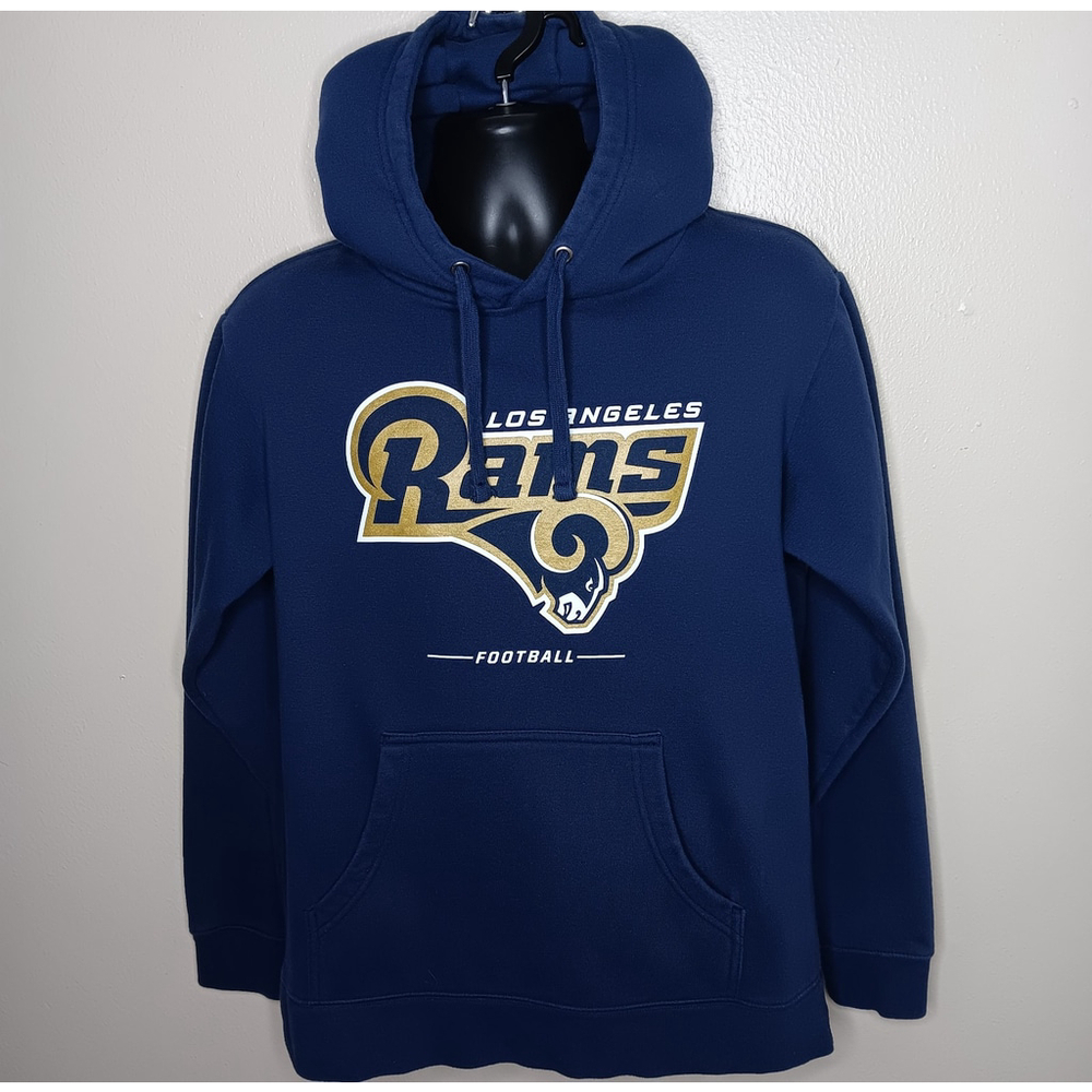 Los Angeles Rams Adult Medium NFL Hoodie Blue Sweatshirt Fanatics Pro Line